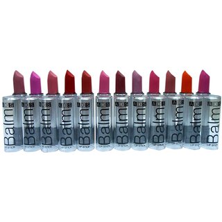 Pack Of 12 ADS Balm Matte Multicolor Lipstick 3 g