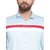 Pacman Sky Blue Trendy White and Red Striped Slim Fit Mens Cotton Shirt SHFS0159