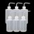 DIY Crafts Plastic Squeeze Bottle Medical Label Tattoo Wash Bottle., 250ml+500ml (Pack of 6 pcs)