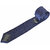 Sunshopping Men's Navy Blue And Black Color With White Doted Narrow Ties (Combo)