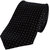 Sunshopping Men's Navy Blue And Black Color With White Doted Narrow Ties (Combo)