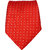 Sunshopping Men's Red And Navy Blue Color With White Doted Narrow Ties (Combo)