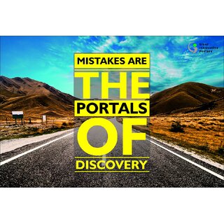 Mistake are The Portals of Discovery - Motivational Poster Form Giant Innovative GI060 13 x 19, 300 GSM