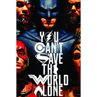                       Giant Innovative Motivational Poster You can Save The World Alone 300 GSM, 13 x 19 Inches                                              