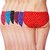 Pack of 6 Lady silk associated seamless cotton Panty Printed