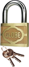 Globe Pressing Padlock 2.5 Inch 3 Keys