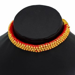 Jewar Gold Plated Pearl Choker Necklace Set - Cubic Zirconia & Pearl Jewelry For Women And Girls - View #8