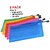 Zipper Mesh Pouch 5Pcs Pencil Pen Stationary Holder Case Travel Document Holder Bag Cosmetics Pouch - Colors May Vary (2