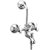 Oleanna Desire Brass Wall Mixer 3 in 1 with L-Bend 220mm Quarter Turn  Chrome Finish