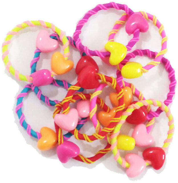 100 Pieces Hair Rubber Bands For KidsGirlsWomen Multi Colors