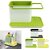 Organized Stand Shelf-draining Sink Tidy Cleaning Caddy Bath Accessories Sink Sponge Holder  (Plastic)