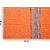 Smile Mom Table Place Mats for Dining Table 6 Piece PVC, Washable/ Anti-Skid (45 X 30 CM ,Orange Stripes )