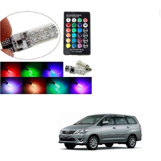 Buy Auto Addict Car 2PC T10 LED RGB Parking Indicator Socket Light Bulb ...