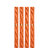 Smile Mom Table Place Mats for Dining Table 4 Piece PVC, Washable/ Anti-Skid (45 X 30 CM ,Orange Stripes )
