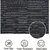 Smile Mom Table Place Mats for Dining Table 4 Piece PVC, Washable/ Anti-Skid (45 X 30 CM ,Black Stripes )