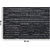 Smile Mom Table Place Mats for Dining Table 4 Piece PVC, Washable/ Anti-Skid (45 X 30 CM ,Black Stripes )