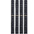 Smile Mom Table Place Mats for Dining Table 4 Piece PVC, Washable/ Anti-Skid (45 X 30 CM ,Black Stripes )
