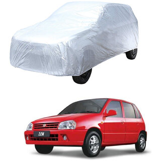                       AutoRetail Maruti Suzuki Zen Silver Matty Car Body Cover For 1994 Model (Triple Stiched, without Mirror Pocket)                                              