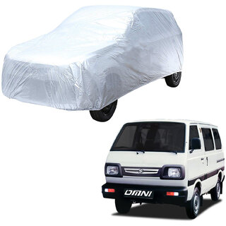                       AutoRetail Maruti Suzuki Omni Silver Matty Car Body Cover For 2003 Model (Triple Stiched, without Mirror Pocket)                                              