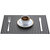 Smile Mom Table Place Mats for Dining Table 4 Piece PVC, Washable/ Anti-Skid (45 X 30 CM ,Silver Black Checks )