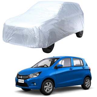                       AutoRetail Maruti Suzuki CELERIO Silver Matty Car Body Cover for 2015 Model (Triple Stiched, without Mirror Pocket)                                              