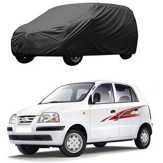 AutoRetail Hyundai Santro Grey Car Body Cover for 2019 Model (Triple Stiched, without Mirror Pocket). AutoRetail Hyundai Santro Grey Car Body Cover for 2019 Model (Triple Stiched, without Mirror Pocket).