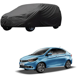                       AutoRetail Tata Tigor Grey Car Body Cover for 2019 Model (Triple Stiched, without Mirror Pocket)                                              