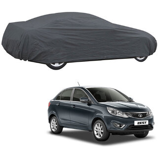 AutoRetail Tata Zest Grey Car Body Cover for 2019 Model (Triple Stiched, without Mirror Pocket) AutoRetail Tata Zest Grey Car Body Cover for 2019 Model (Triple Stiched, without Mirror Pocket)