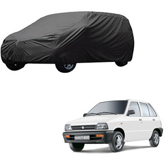                       AutoRetail Maruti Suzuki 800 Grey Car Body Cover for 1990 Model (Triple Stiched, without Mirror Pocket)                                              