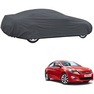 AutoRetail Hyundai VERNA Grey Car Body Cover for 2019 Model (Triple Stiched, without Mirror Pocket) AutoRetail Hyundai VERNA Grey Car Body Cover for 2019 Model (Triple Stiched, without Mirror Pocket)