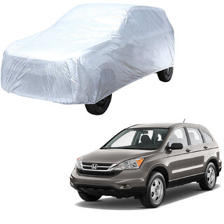                       AutoRetail Honda CR-V Silver Matty Car Body Cover for 2018 Model (Triple Stiched, without Mirror Pocket)                                              