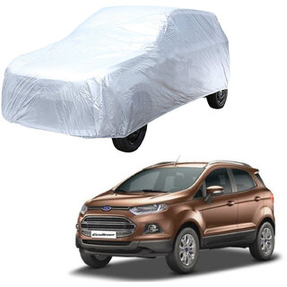                       AutoRetail Ford Ecosport Silver Matty Car Body Cover for 2011 Model (Triple Stiched, without Mirror Pocket)                                              