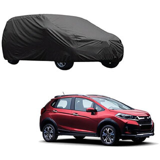                       AutoRetail Honda WRV Grey Car Body Cover for 2019 Model (Triple Stiched, without Mirror Pocket)                                              