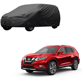                       AutoRetail Nissan X-TRAIL Grey Car Body Cover for 2019 Model (Triple Stiched, without Mirror Pocket)                                              