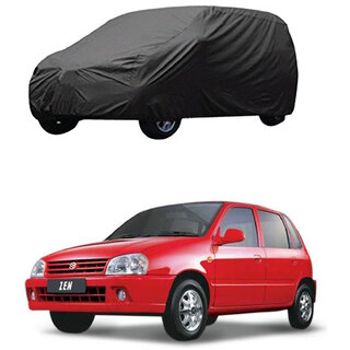 AutoRetail Maruti Suzuki Zen Grey Car Body Cover For 1993 Model (Triple Stiched, without Mirror Pocket)