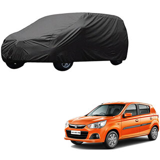                       AutoRetail Maruti Suzuki Alto K10 Grey Car Body Cover For 2014 Model (Triple Stiched, without Mirror Pocket)                                              