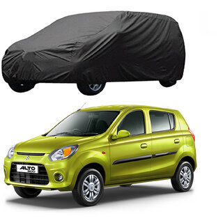 AutoRetail Maruti Suzuki Alto Grey Car Body Cover for 2001 Model (Triple Stiched, without Mirror Pocket)