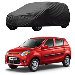                       AutoRetail Maruti Suzuki Alto 800 Grey Car Body Cover for 2012 Model (Triple Stiched, without Mirror Pocket)                                              