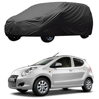                       AutoRetail Maruti Suzuki A-Star Grey Car Body Cover for 2012 Model (Triple Stiched, without Mirror Pocket)                                              