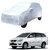AutoRetail Toyota INNOVA Silver Matty Car Body Cover for 2017 Model (Mirror Pocket, Triple Stiched)