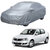 AutoRetail Mahindra LOGAN Silver Matty Car Body Cover for 2019 Model (Mirror Pocket, Triple Stiched).