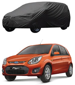 AutoRetail Ford Figo Grey Car Body Cover For 2011 Model (Triple Stiched, without Mirror Pocket)