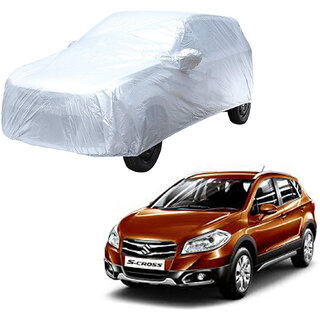 AutoRetail Maruti Suzuki S-Cross Silver Matty Car Body Cover for 2019 Model (Mirror Pocket, Triple Stiched) AutoRetail Maruti Suzuki S-Cross Silver Matty Car Body Cover for 2019 Model (Mirror Pocket, Triple Stiched)