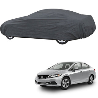                       AutoRetail Honda CIVIC Grey Car Body Cover for 2016 Model (Triple Stiched, without Mirror Pocket)                                              