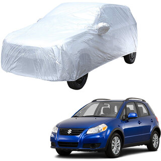 AutoRetail Maruti Suzuki SX4 Silver Matty Car Body Cover for 2019 Model (Mirror Pocket, Triple Stiched) AutoRetail Maruti Suzuki SX4 Silver Matty Car Body Cover for 2019 Model (Mirror Pocket, Triple Stiched)