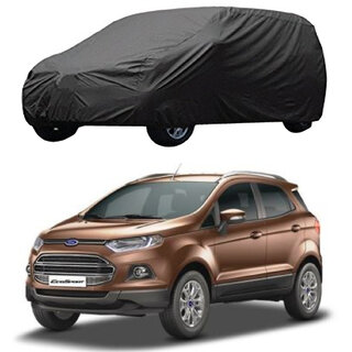                       AutoRetail Ford Ecosport Grey Car Body Cover for 2019 Model (Triple Stiched, without Mirror Pocket)                                              