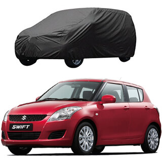AutoRetail Maruti Suzuki Swift Grey Car Body Cover For 2019 Model (Triple Stiched, without Mirror Pocket)
