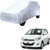 AutoRetail Hyundai I10 Silver Matty Car Body Cover for 2018 Model (Triple Stiched, without Mirror Pocket)