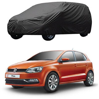 AutoRetail Volkswagen Polo Grey Car Body Cover For 2016 Model Triple Stiched without Mirror Pocket