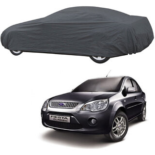                       Autoretail Ford Fiesta Grey Car Body Cover For 2017 Model Triple Stiched Wi                                              